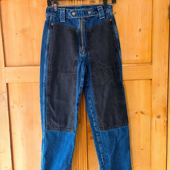 🔥 Etica Orion carpenter style jeans w/ black contrast front pockets, size 27 🔥 - Picture 2 of 10